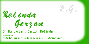 melinda gerzon business card